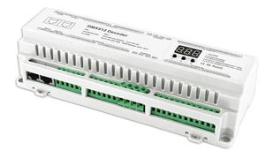 BC640-DIN-DMX-40 40-Channel DMX Decoder