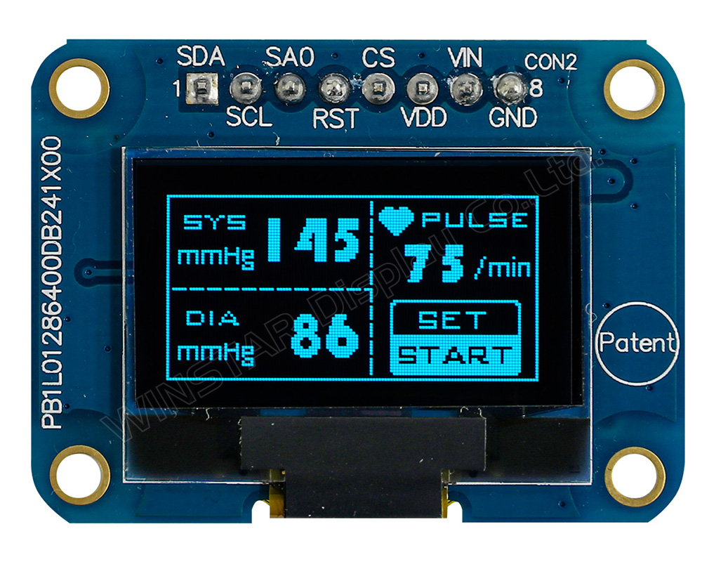 0.96 inch Dual Colour Miniature OLED