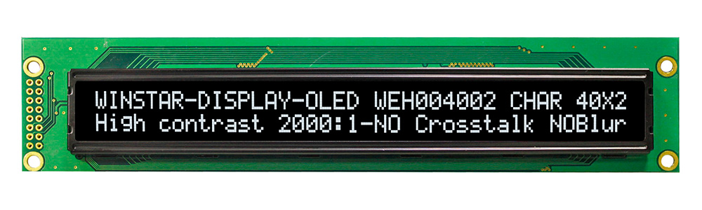 40x2 Character OLED Display