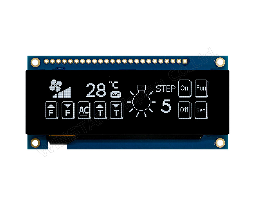 2.8 inch 256x64 OLED Display with CTP and PCB