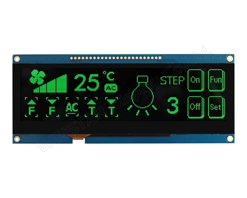 5.5 inch 256x64 OLED Display with CTP Touch and PCB