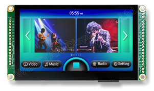 4.3 inch and 5.0 inch RS485 Smart Display with PCAP